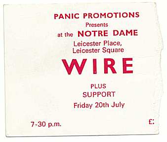 Supported by The The and Monochrome Set or was it
Manicured Noise?