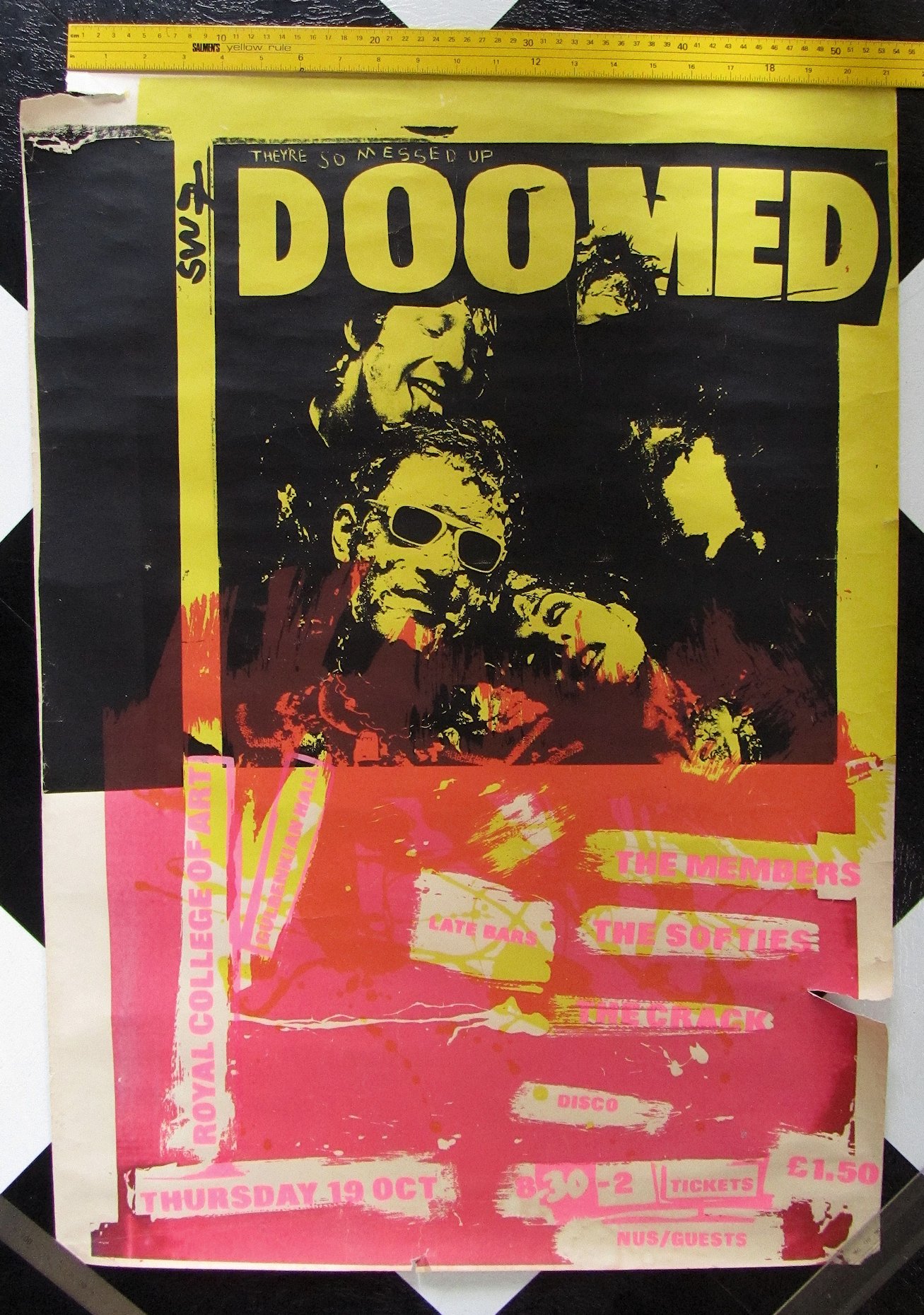 Torm from an
              Imperial College wall